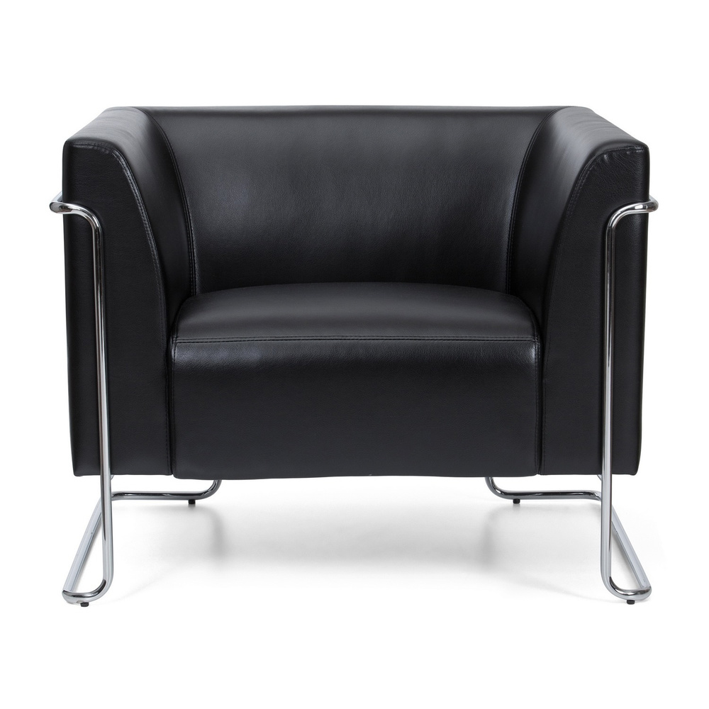 CURACAO armchair faux leather black
