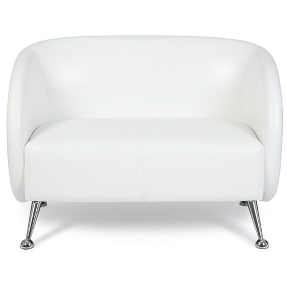 ST. LUCIA  2-seater Sofa Faux leather White