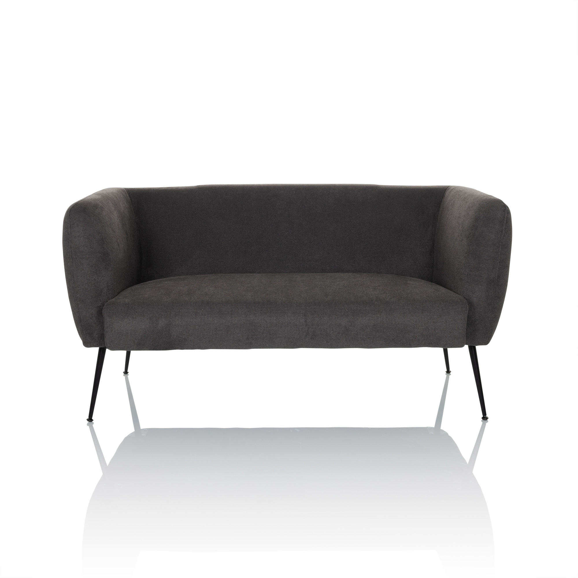 HAYRIVER 2-seater sofa fabric gray