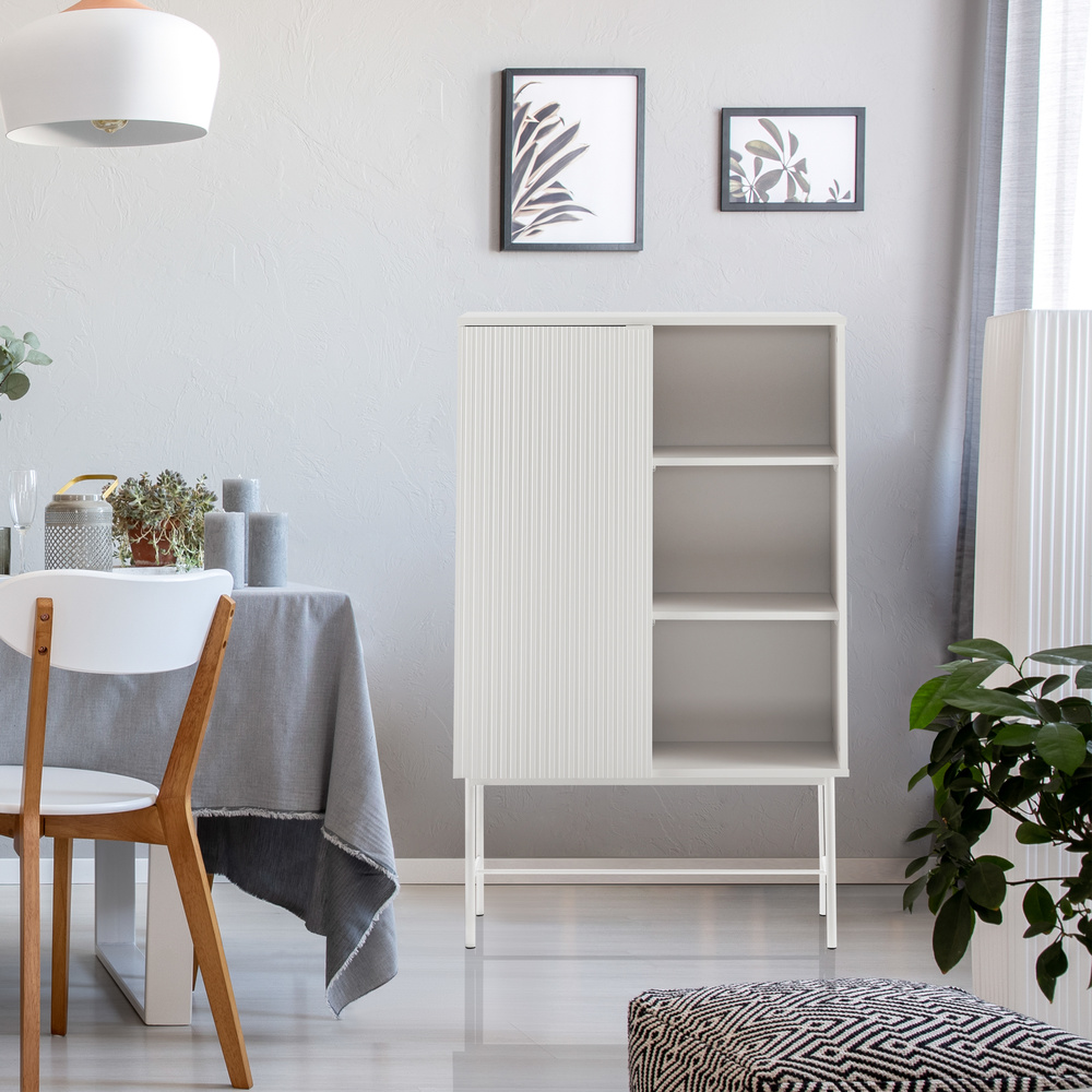 SIO Cabinet Wood Light Grey