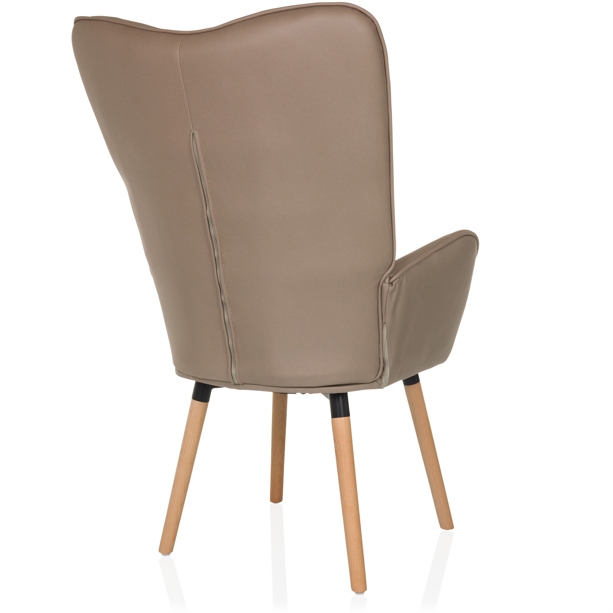 HAVENIO I Armchair Fabric Velvet Brown