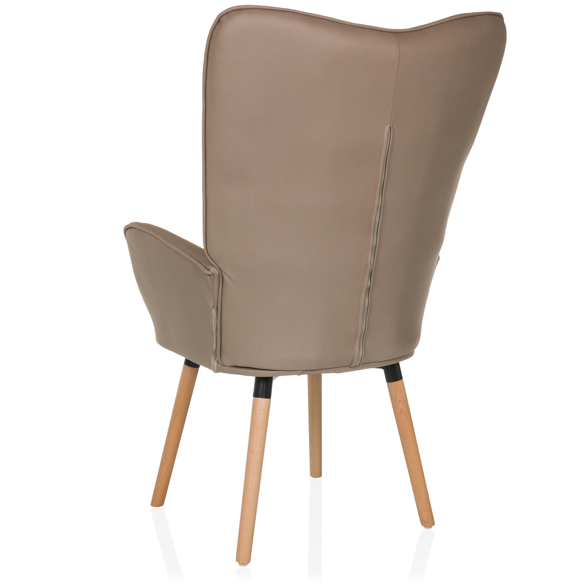 HAVENIO I Armchair Fabric Velvet Brown