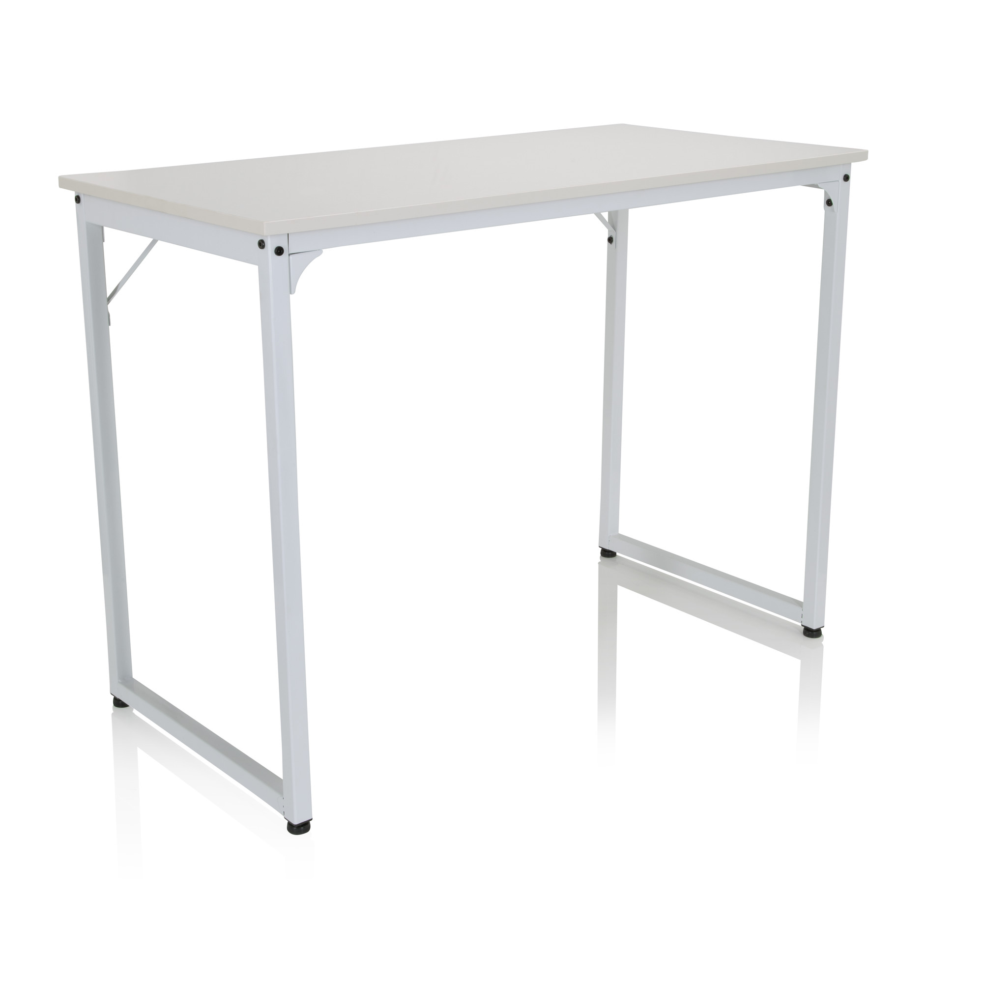 Workspace I Desk Steel Wood White