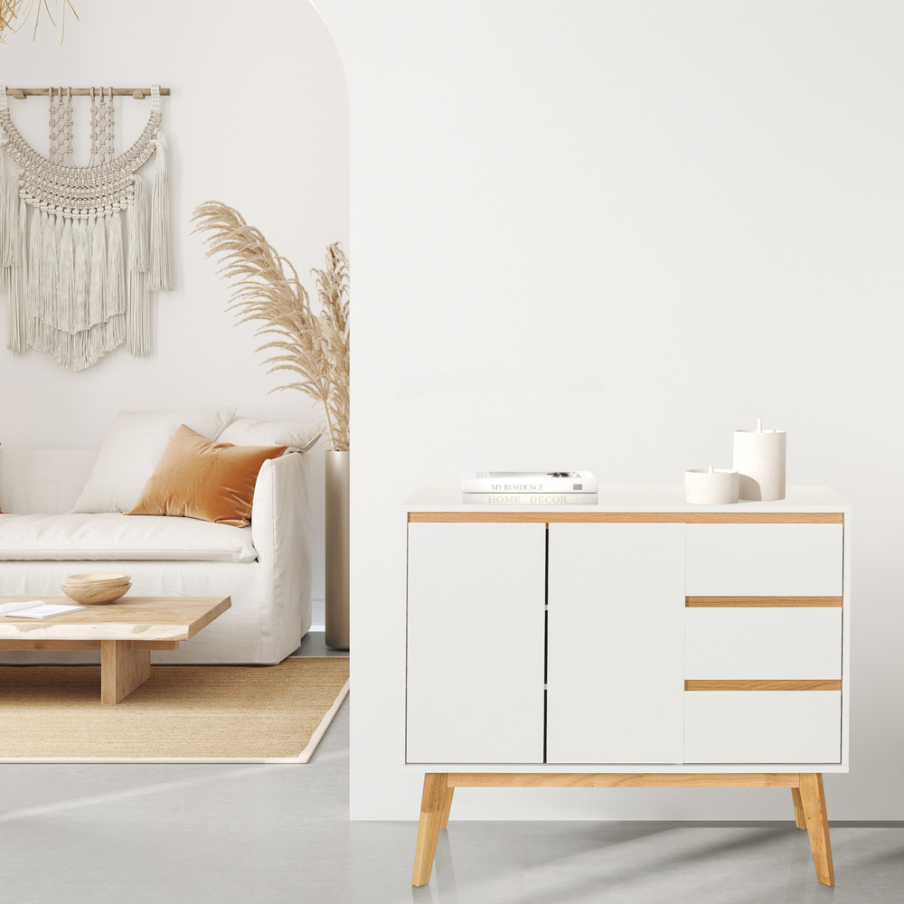 Tarolo I Chest of drawers with 3 drawers White