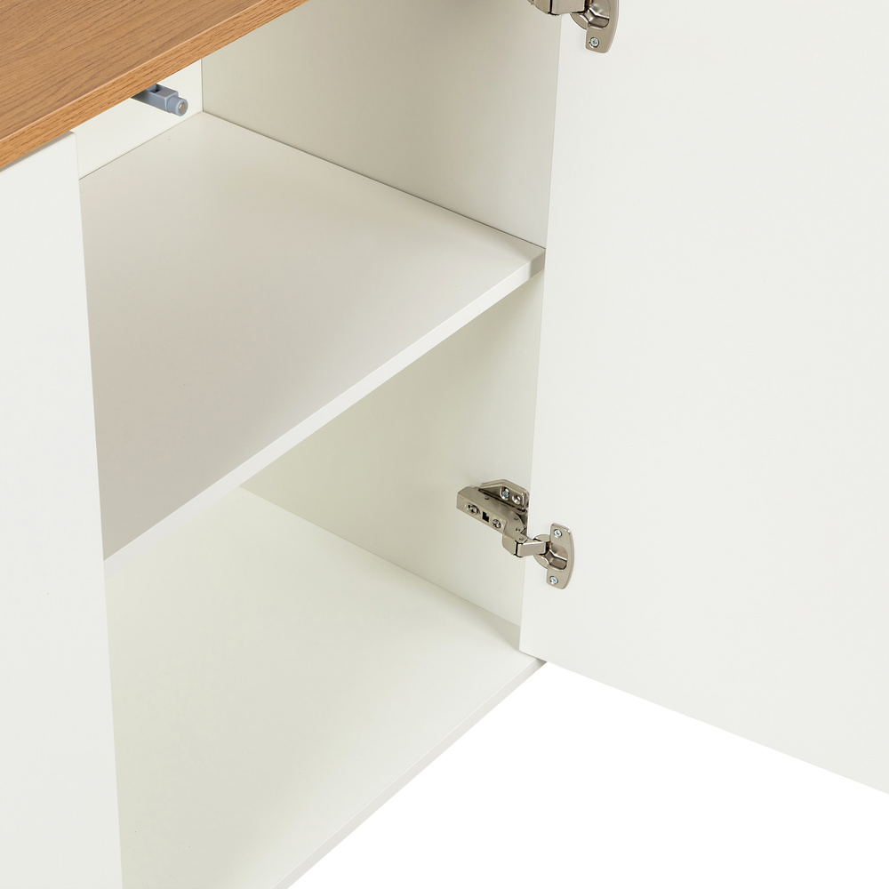 Kelo S Sideboard with 3 doors Oak White