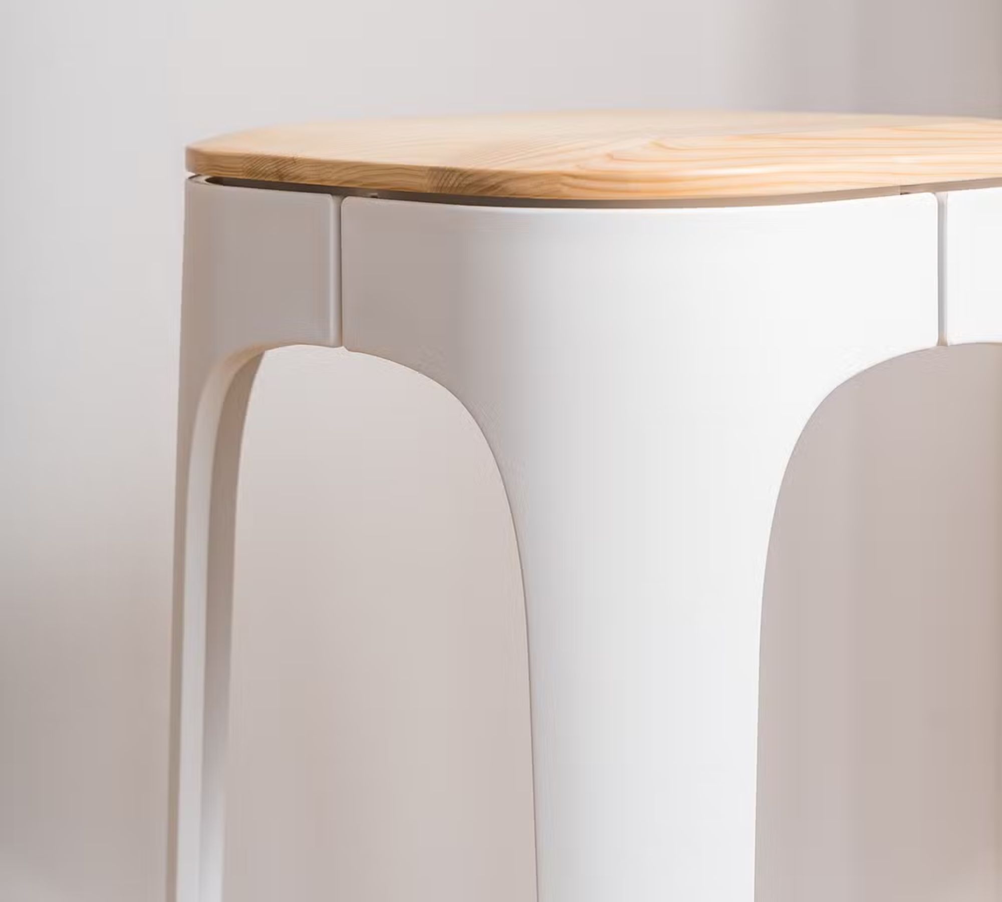 Bar stool ash white