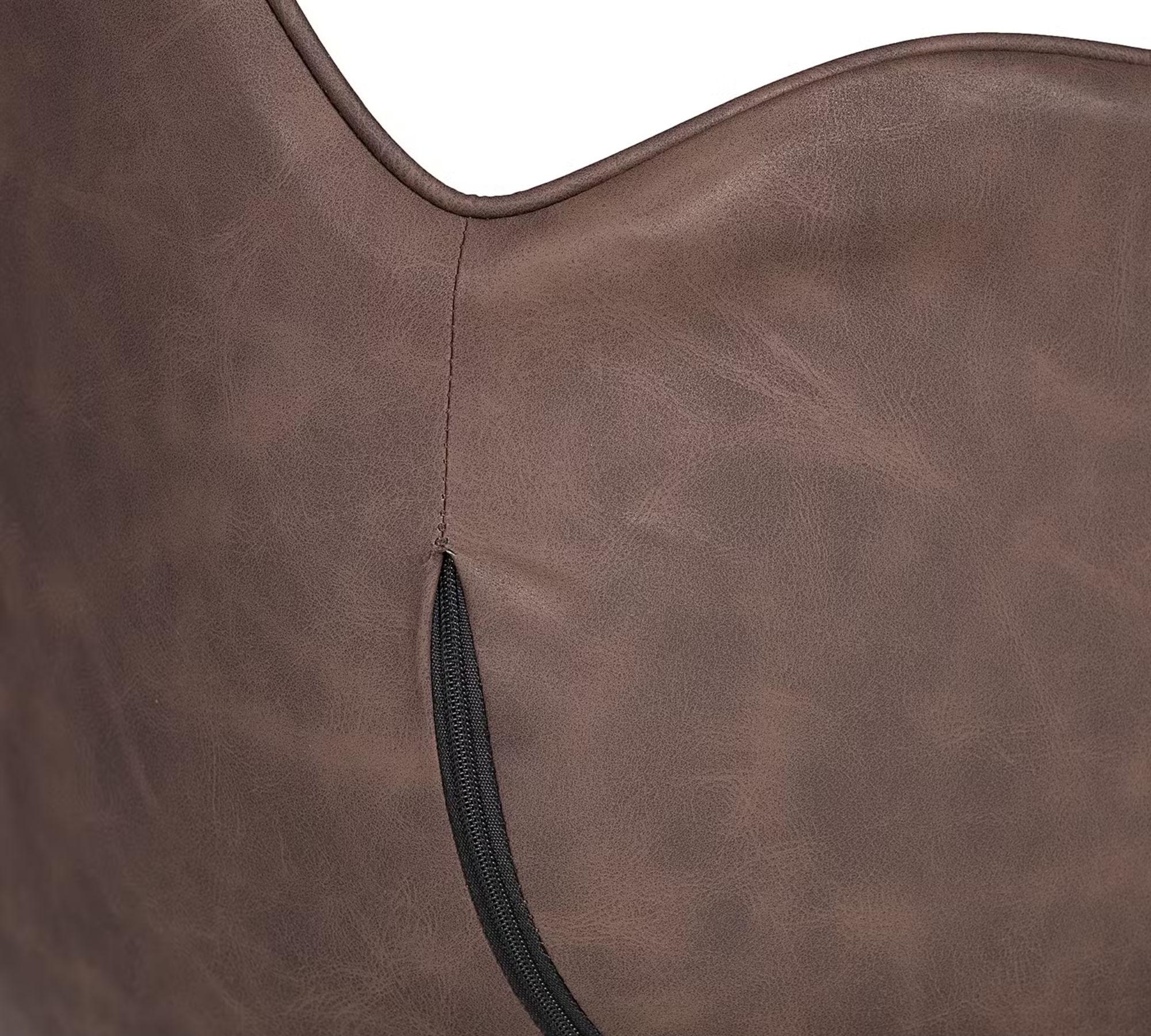 Armchair faux leather brown