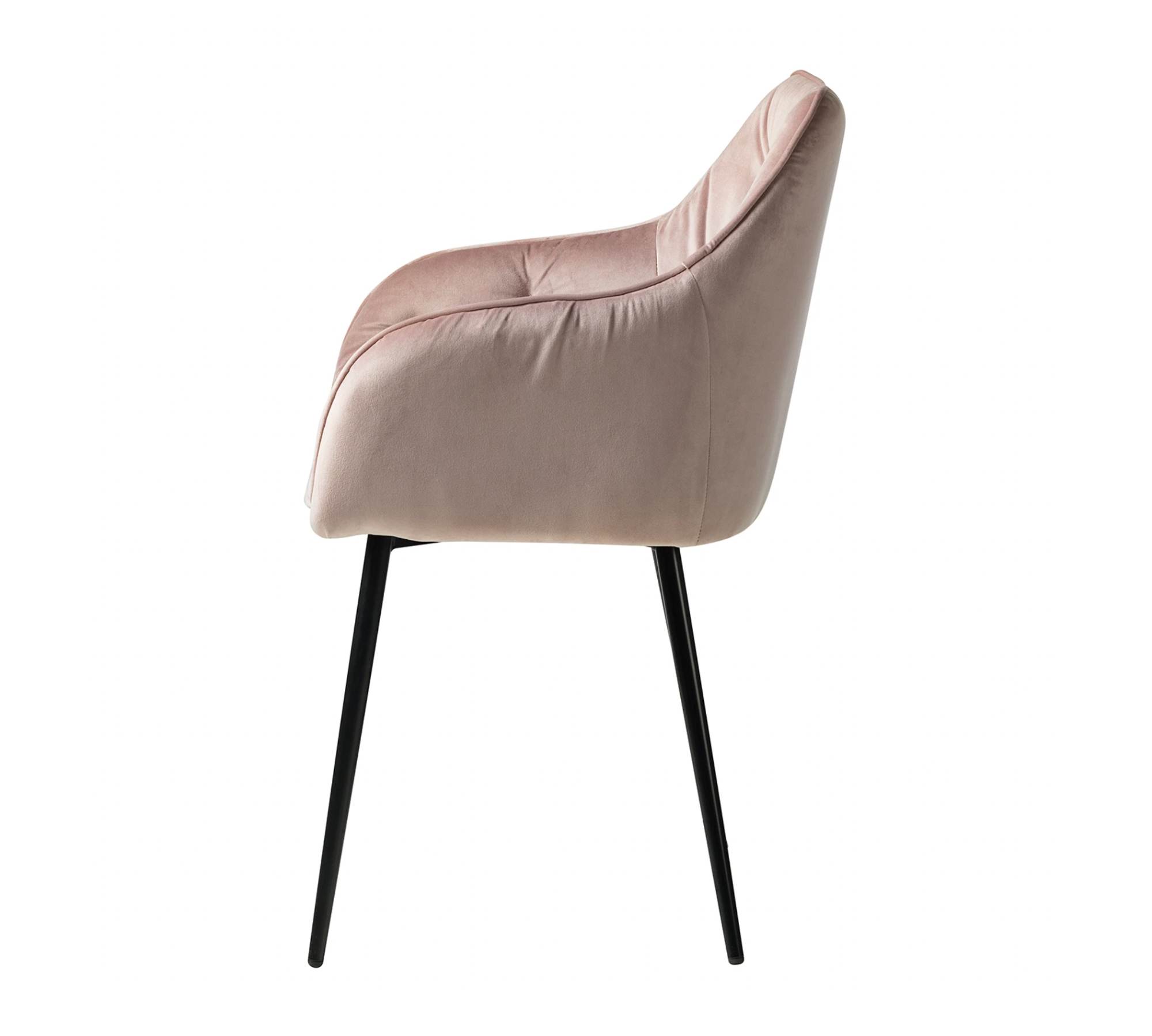 Armchair TILLY Velvet Vilda: Dusty pink Single chair