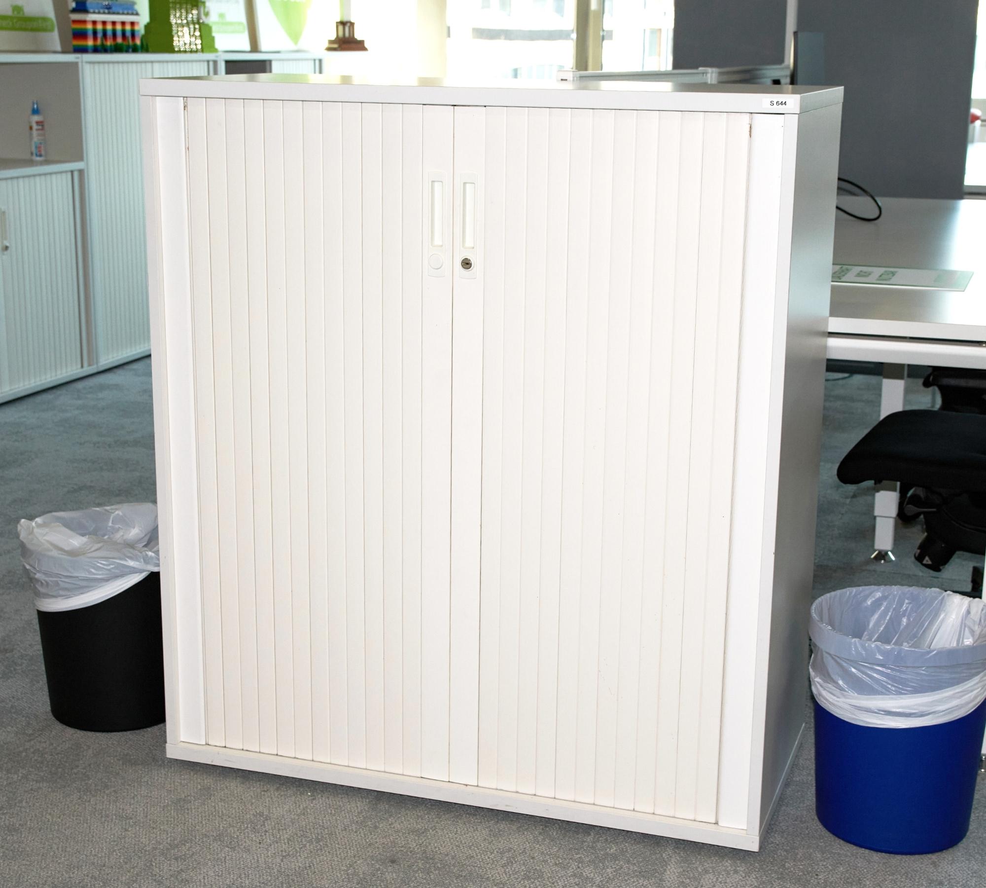Verschließbarer Aktenschrank Weiß