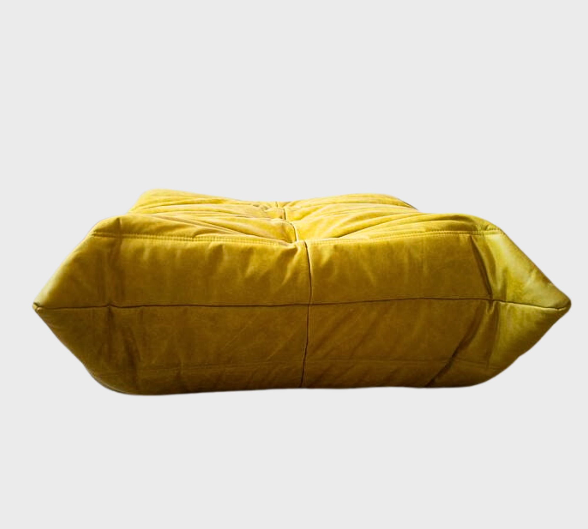 Togo Ottoman Pull-Up Leather Yellow