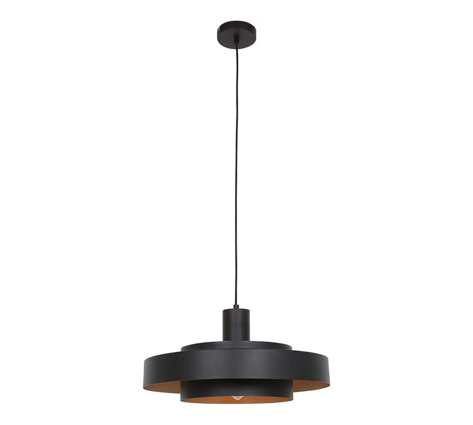 Pendant lamp 1-light Iron Black