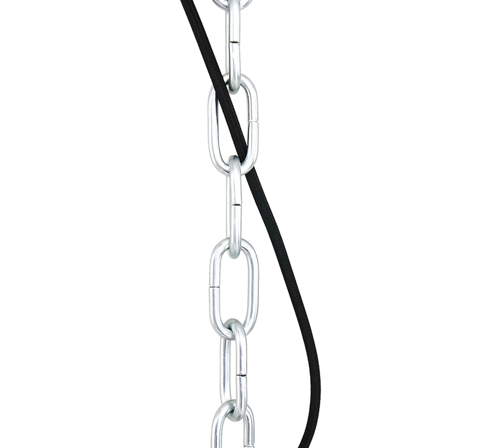 1-Flammige Pendelleuchte Stahl Schwarz