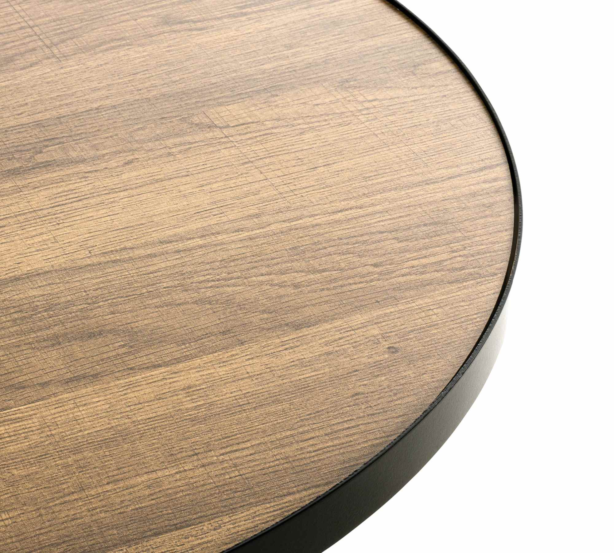 Side table oak decor black