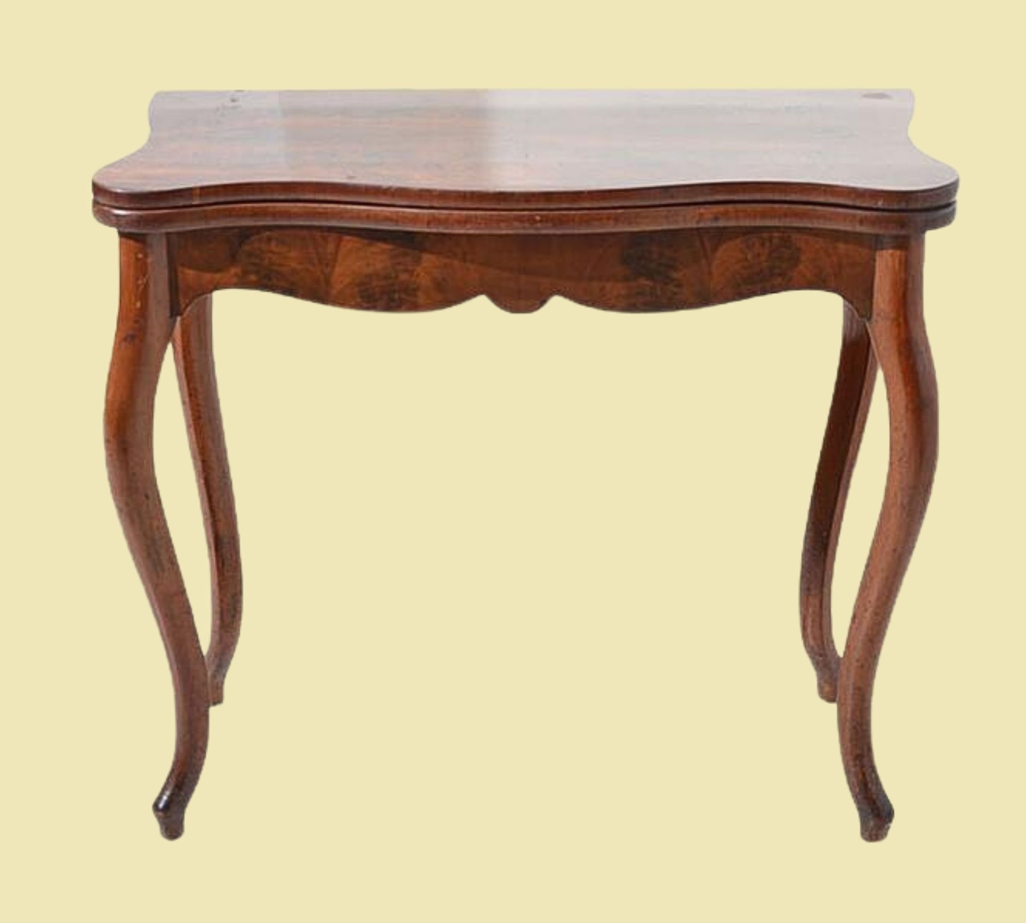 Antiker Beistelltisch Louis Philippe Mahagoni Braun