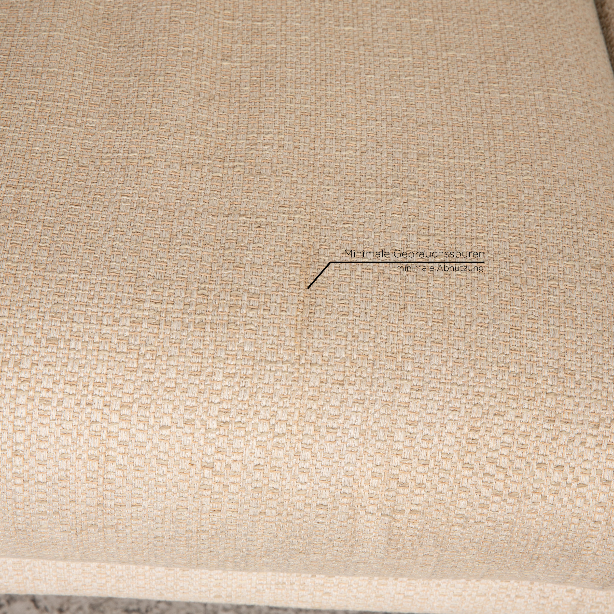 Sofa 2-Sitzer Stoff Creme