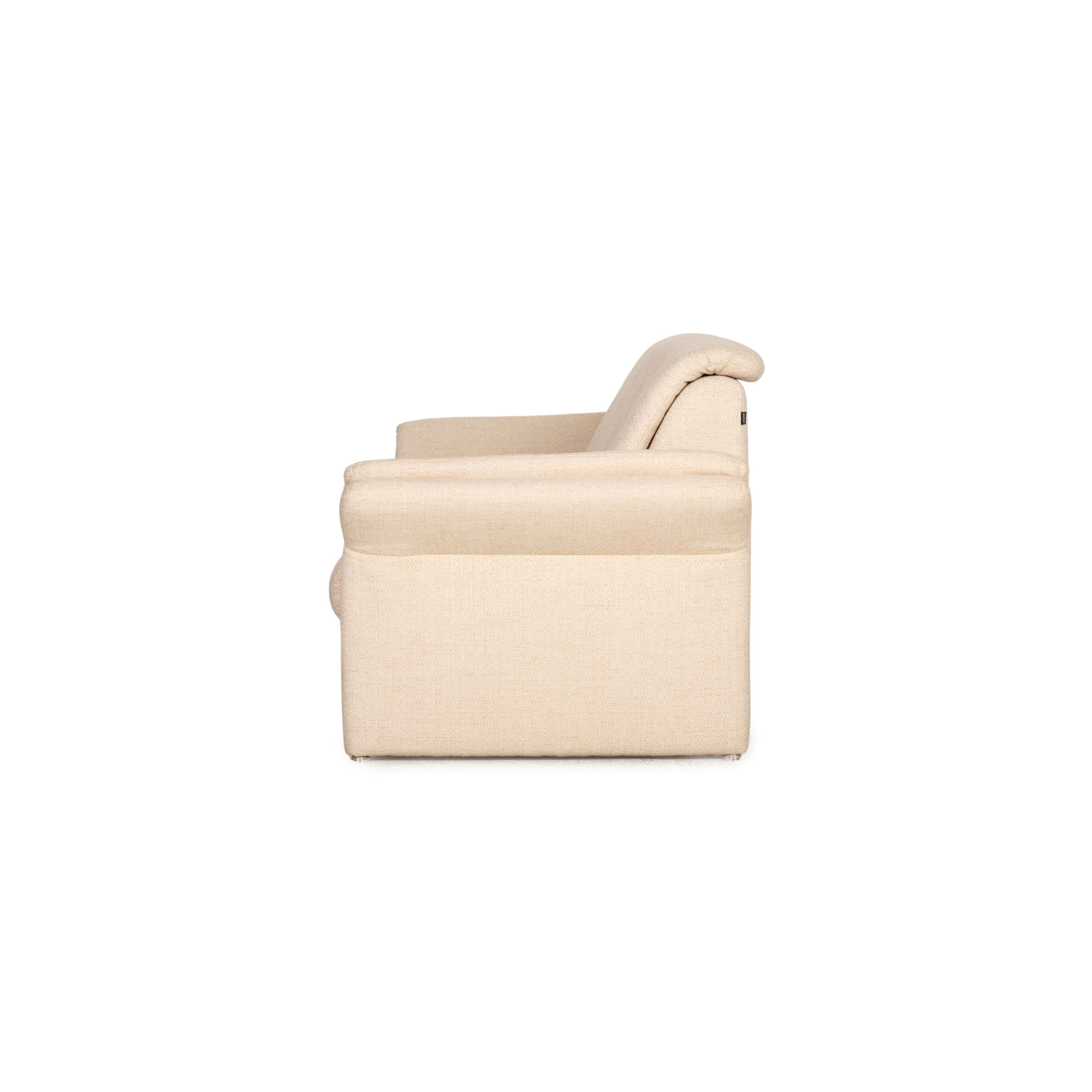 Sofa 2-Sitzer Stoff Creme
