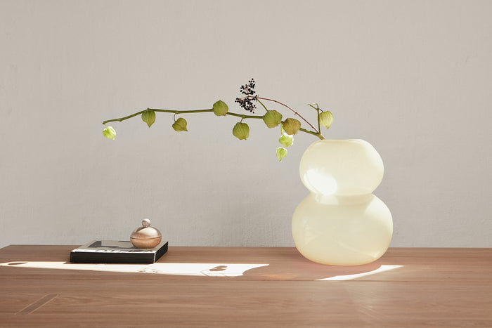 Vase Glass Yellow