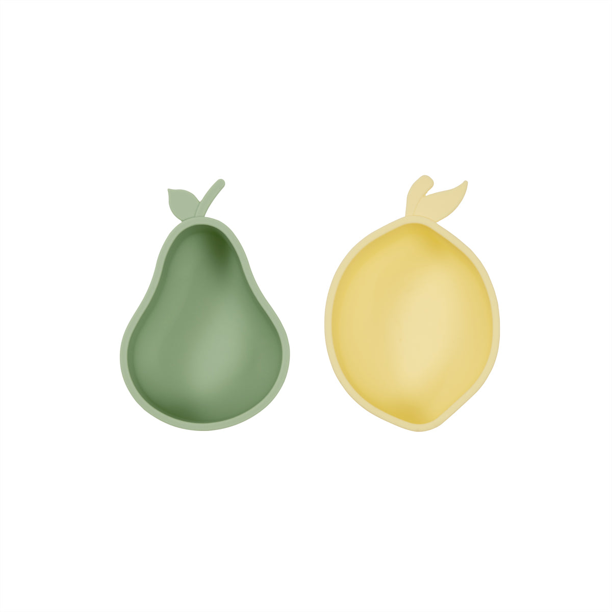Lemon & Pear Snack Bowl Silicone Green