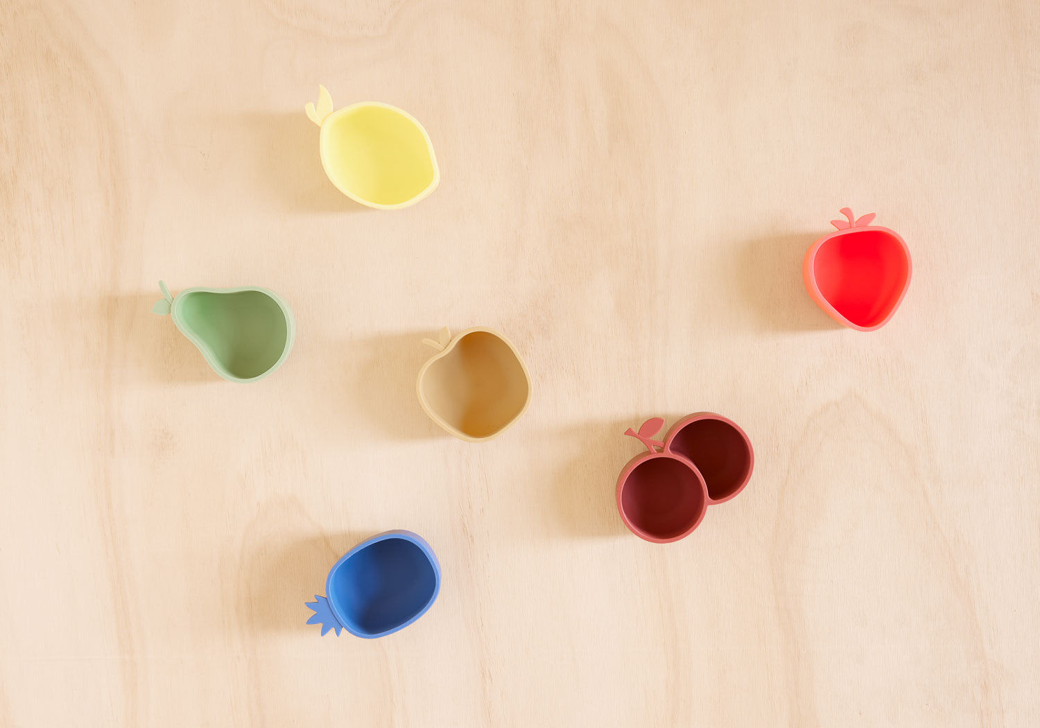 Lemon & Pear Snack Bowl Silicone Green