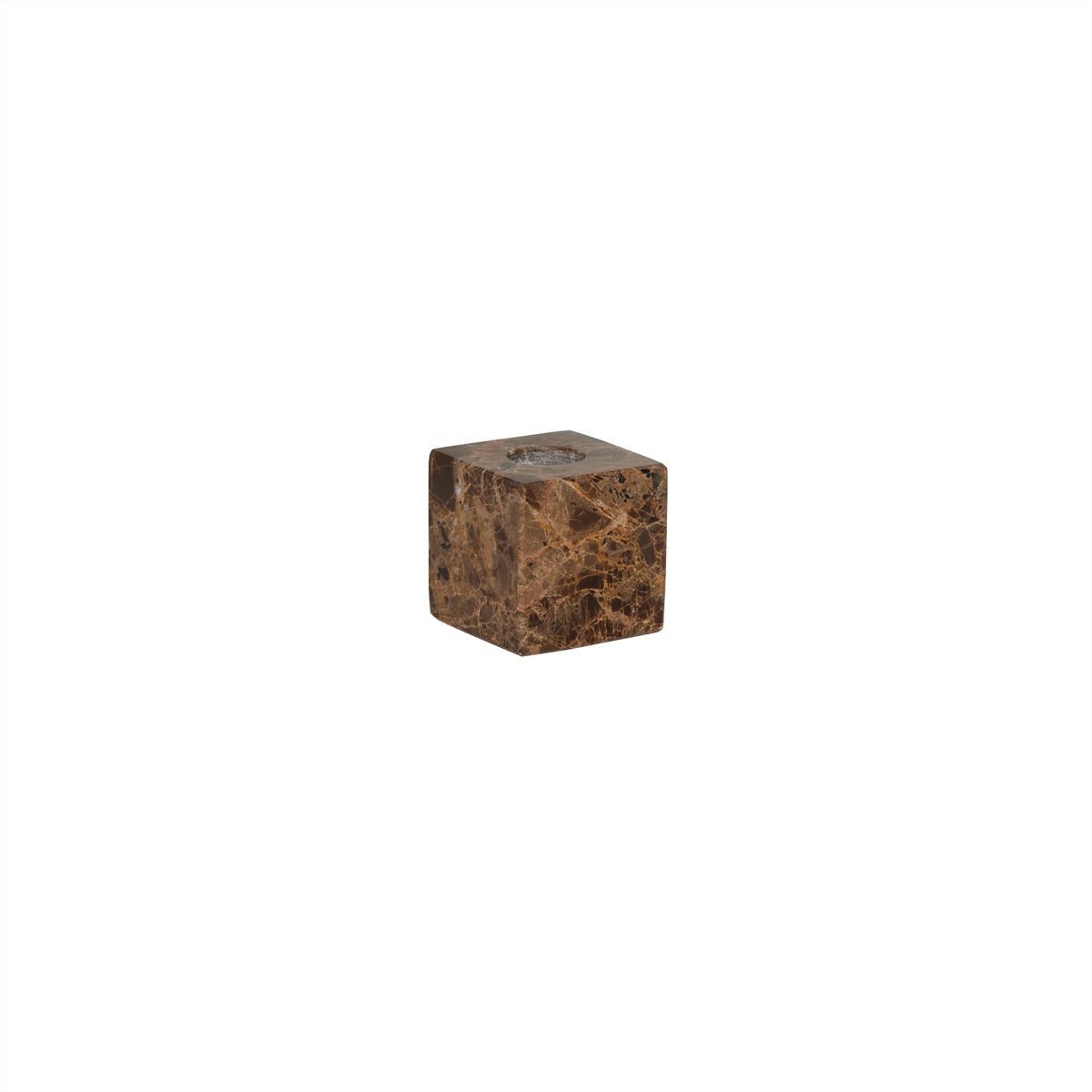 Savi Square Candle Holder Marble