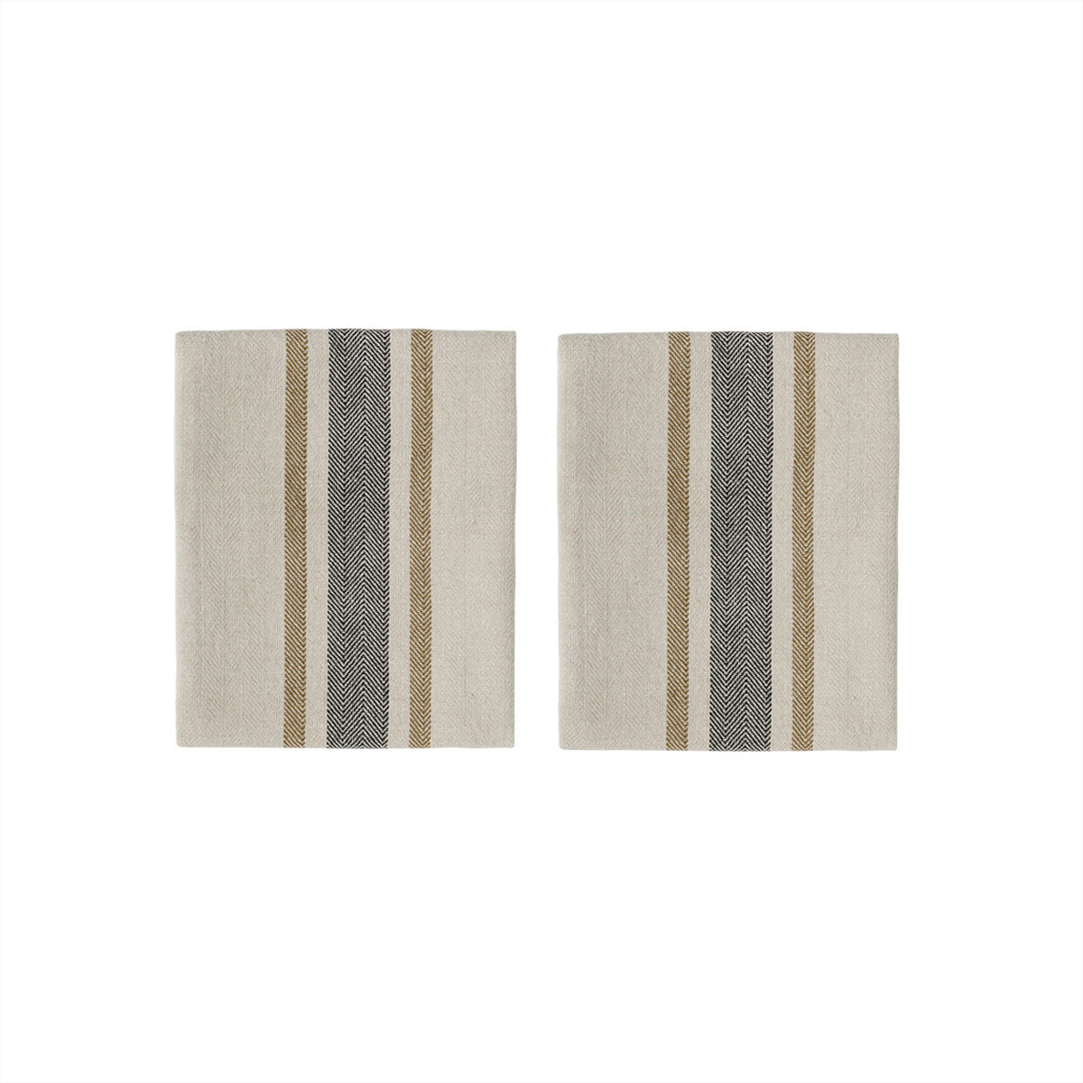 2x Linen Cloth Cotton Cream