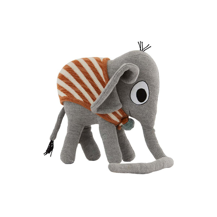 Elephant plush toy Cotton Grey