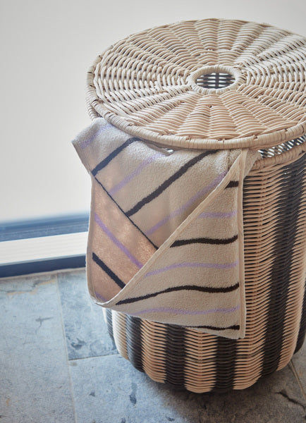 Raita Hooded Towel Cotton Brown Striped