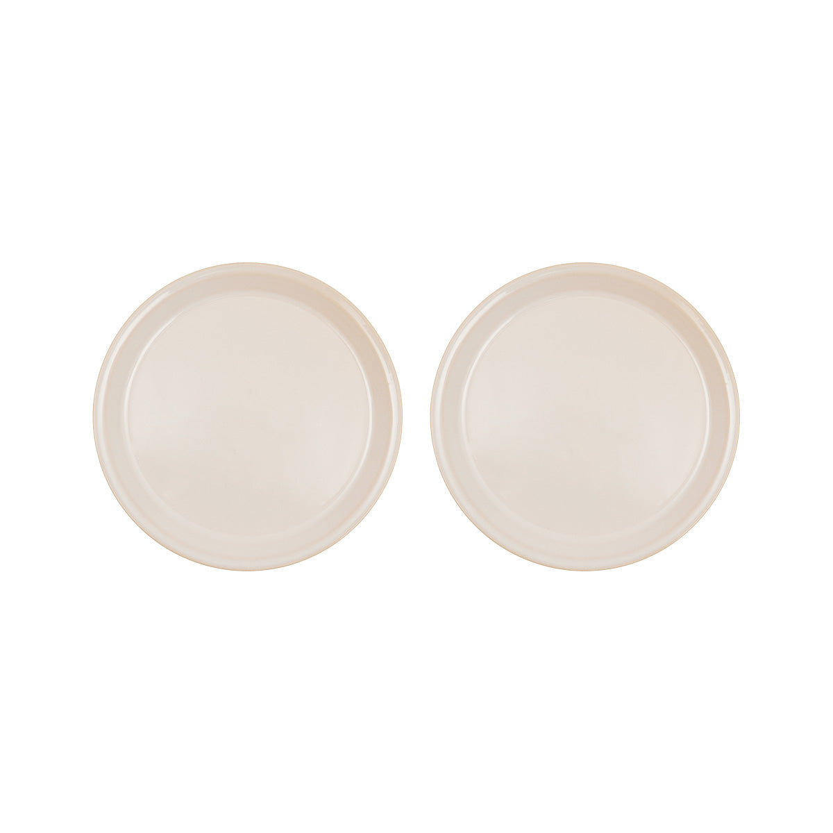 2x Yuka Lunch Plate Terracotta Cream