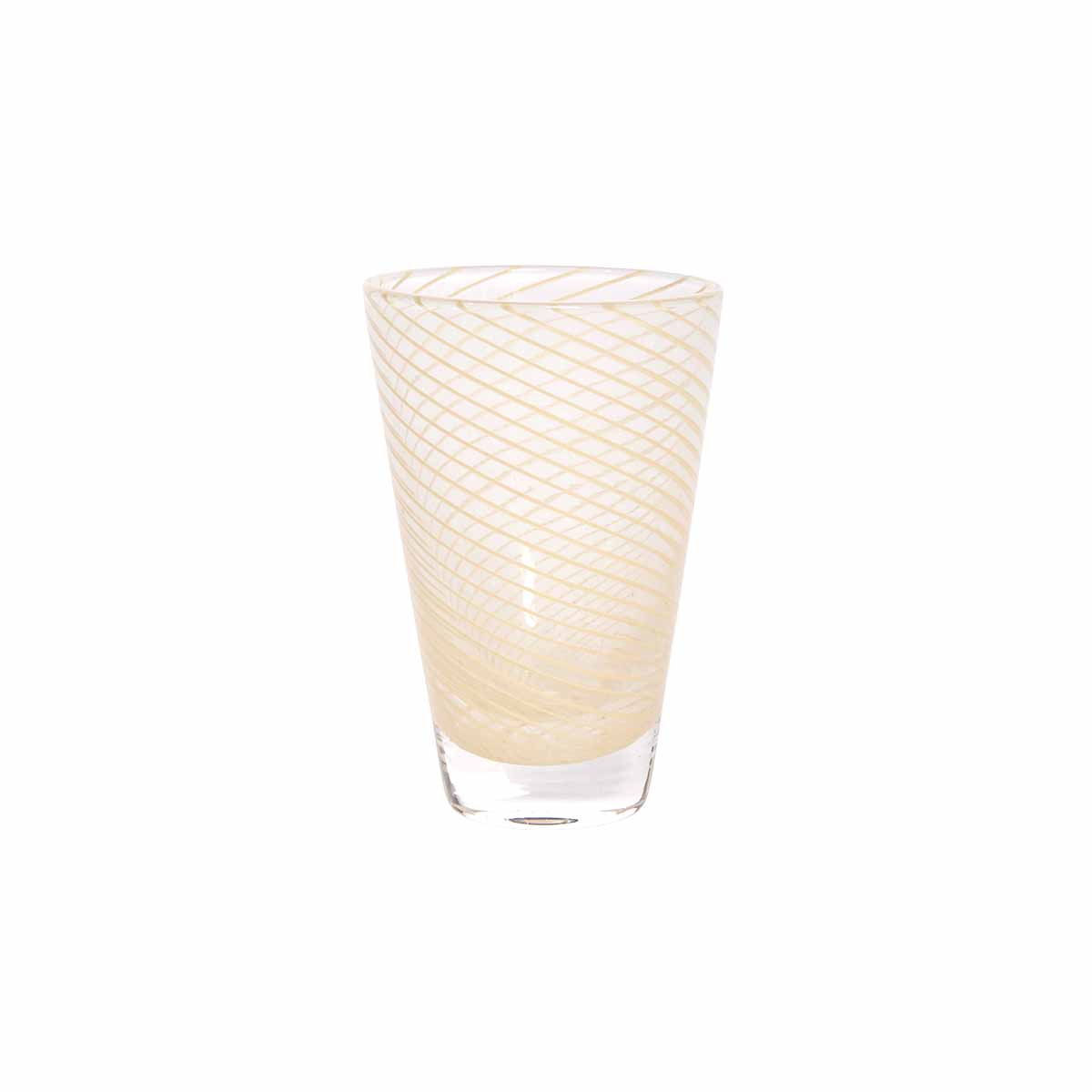 2x Yuka Swirl Glass Yellow