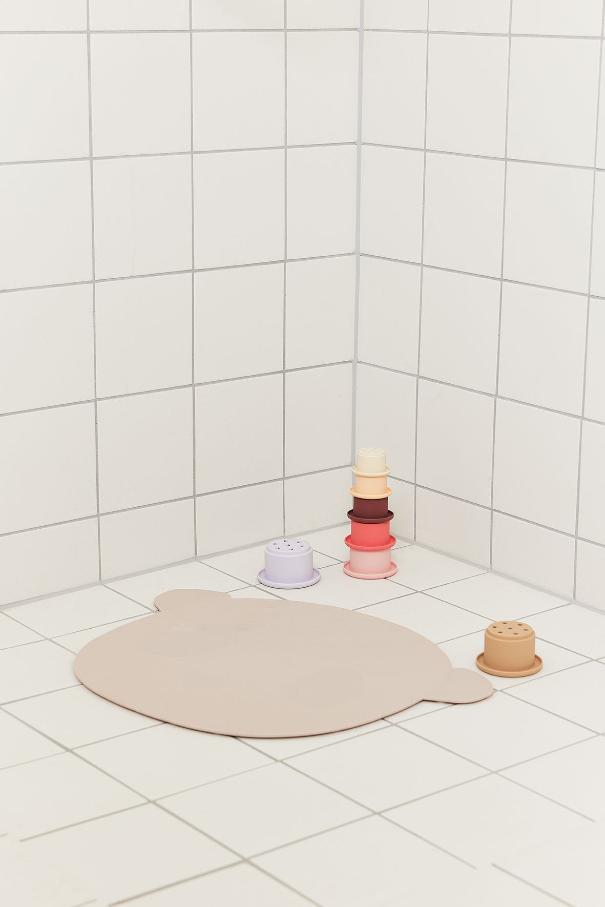 Ling Ling Panda Bath Mat Silicone Beige