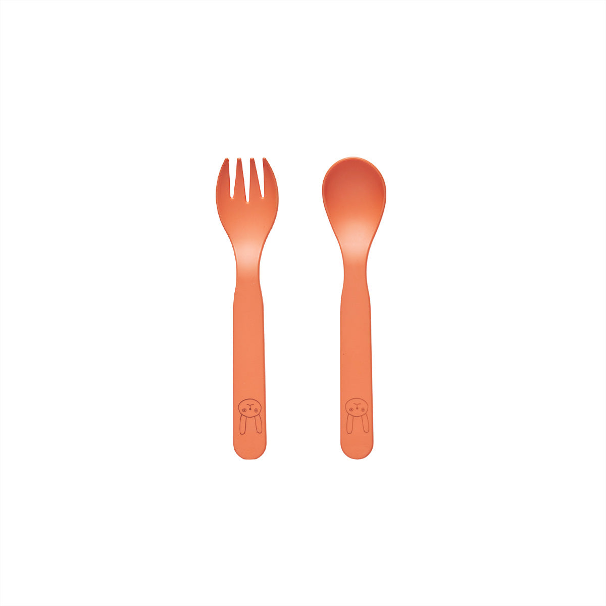 Pullo Cutlery Plastic Orange