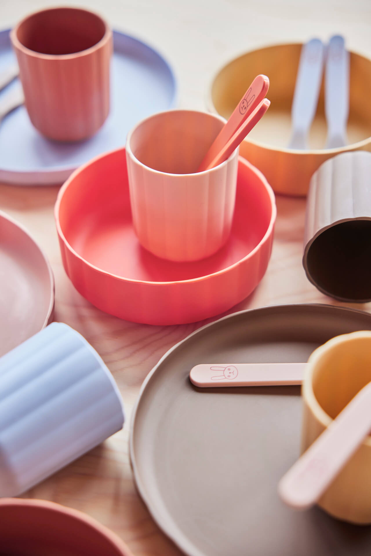 Pullo Cutlery Plastic Orange