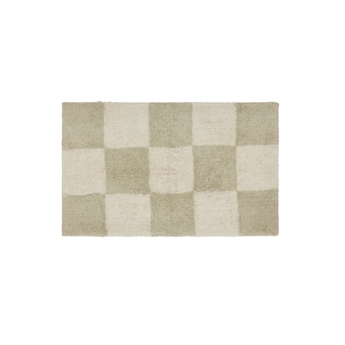 Chess Carpet Cotton Cream Small