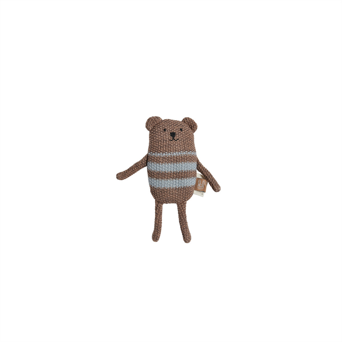 Bella Bear Rattle Cotton Polyester Brown