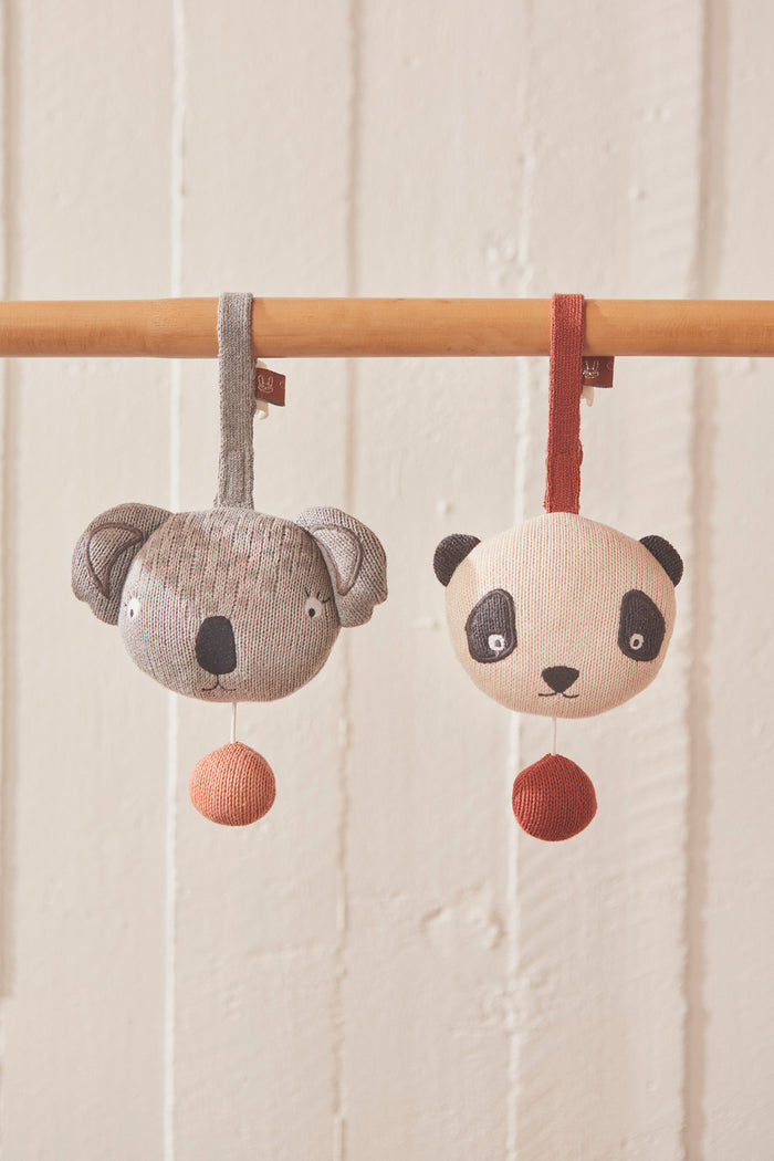 Panda pendant cotton white