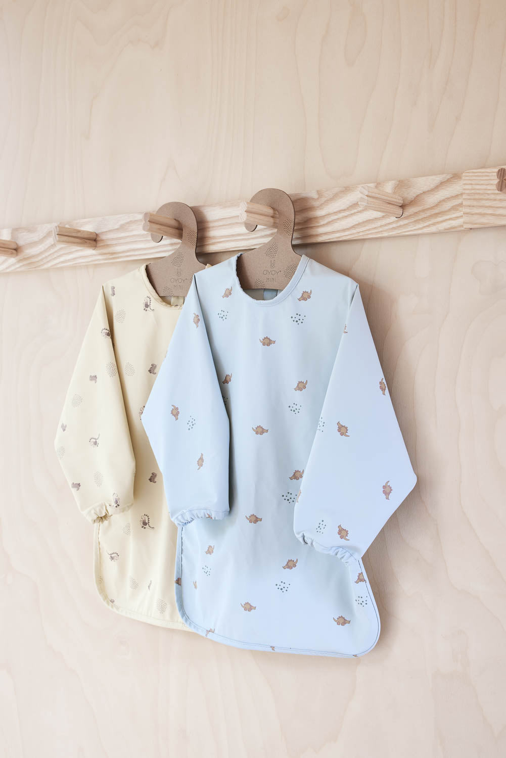Dino Bib Polyester Cream