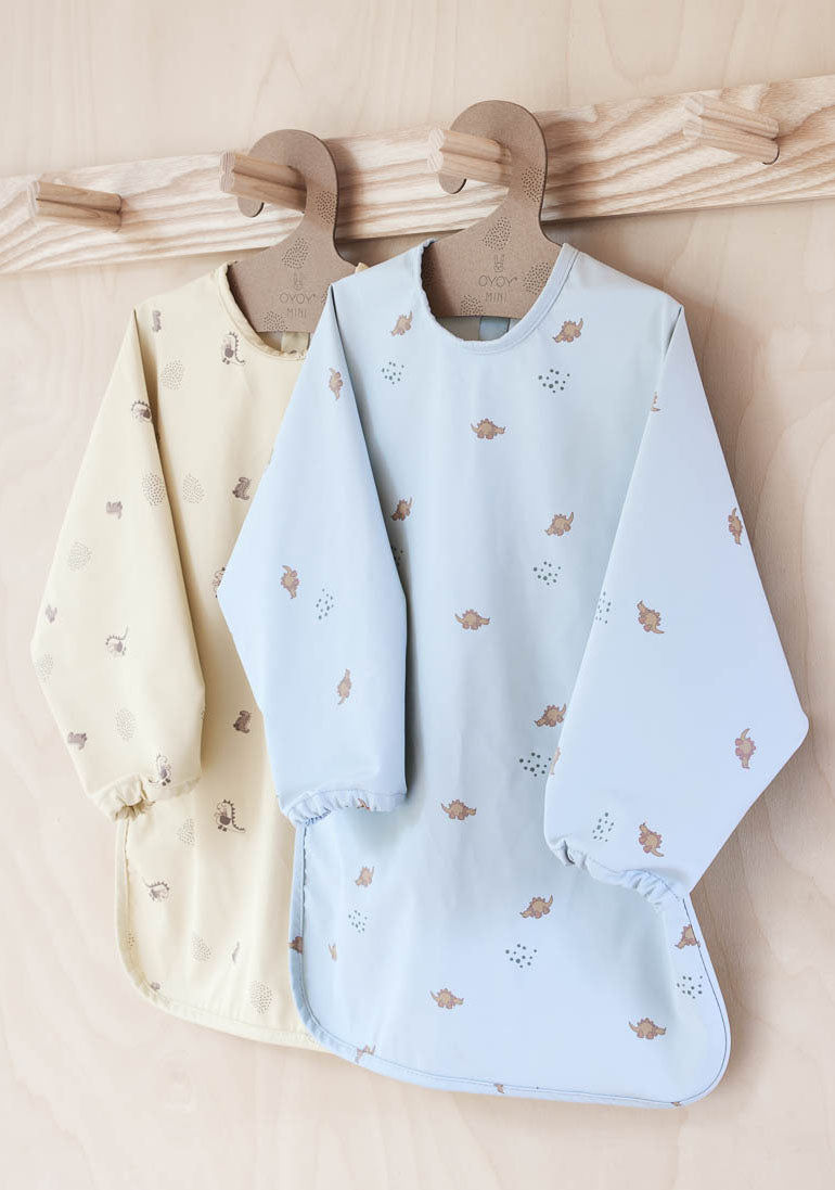 Dino Bib Polyester Cream