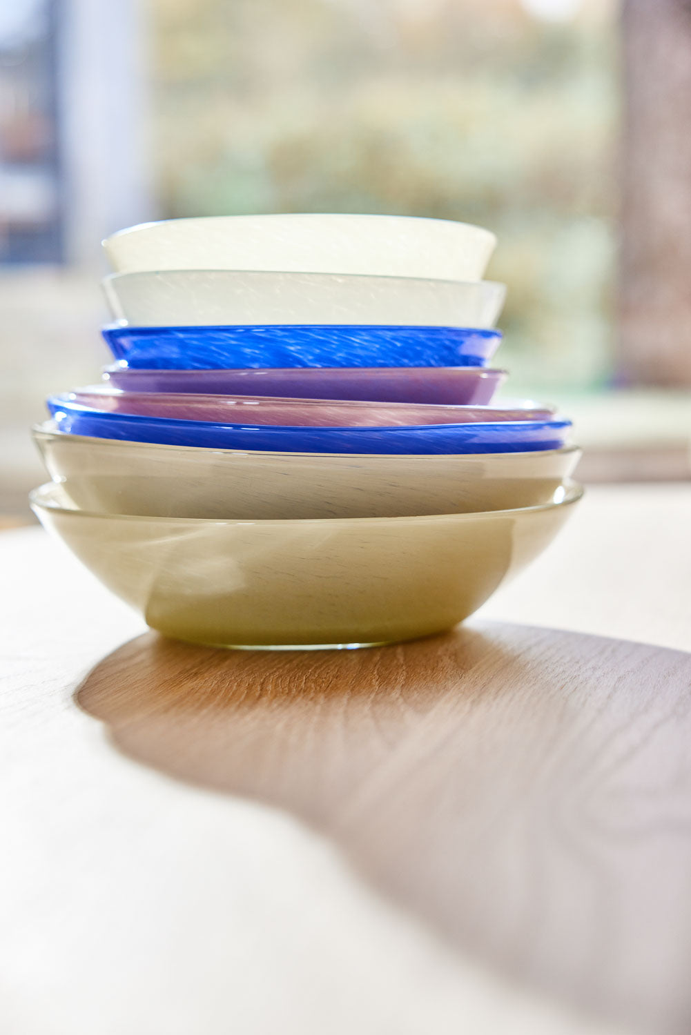 Kojo Bowl Glass Blue Large
