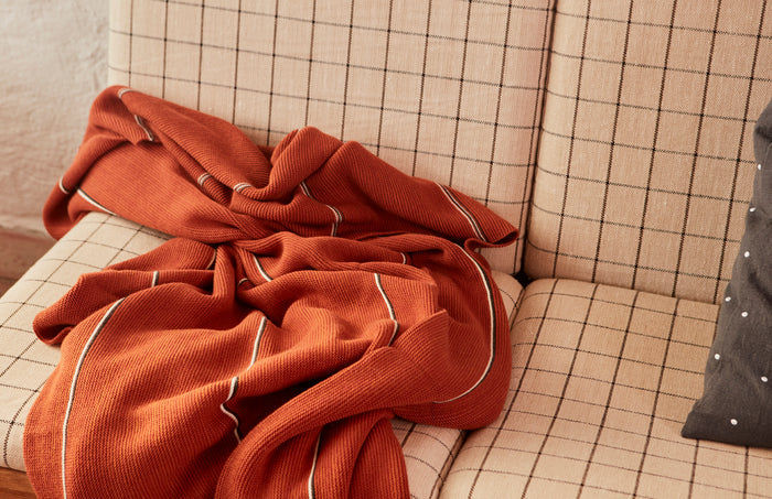 Iris Blanket Organic Cotton Red