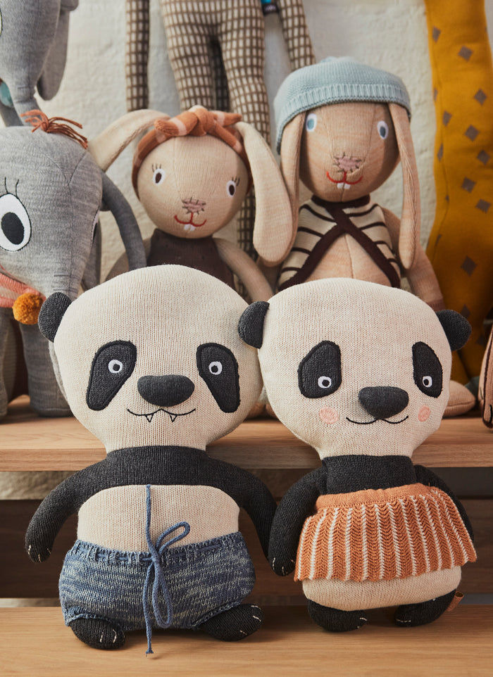 Lun Lun Panda bear plush toy Cotton Multicolor