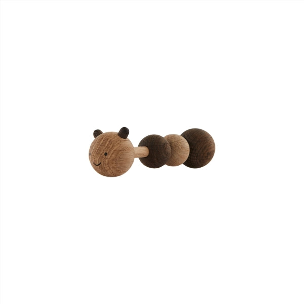 Larva rattle wood brown