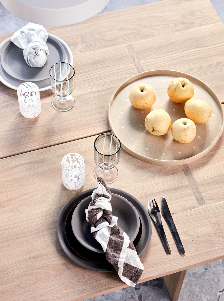 2x Yuka Plate Deep Stone Grey