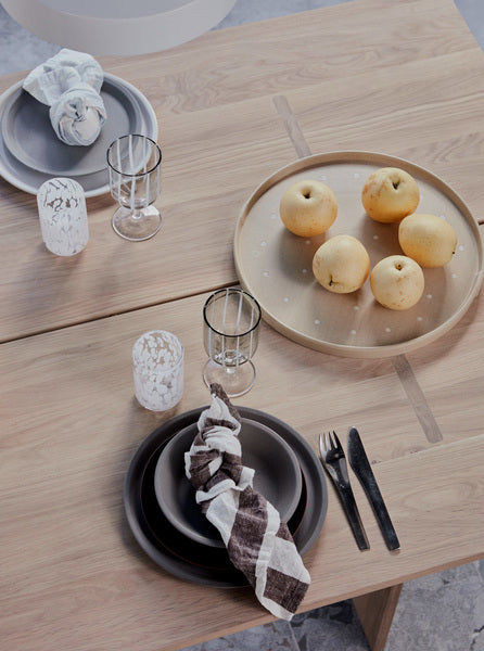 2x Yuka Plate Deep Stone Grey