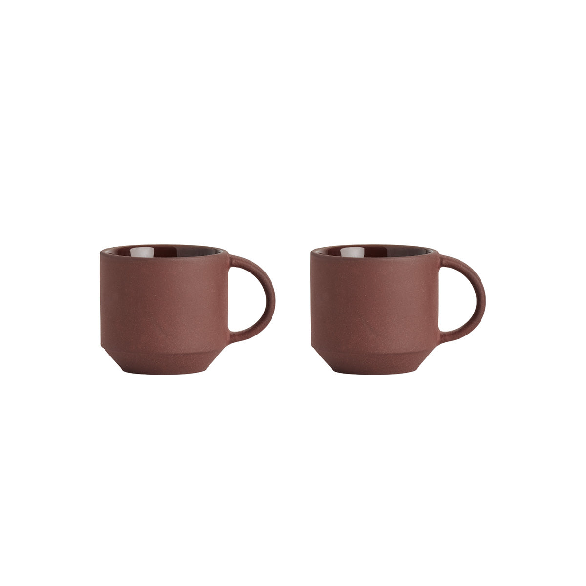 2x Yuka Espresso cup Terracotta Red