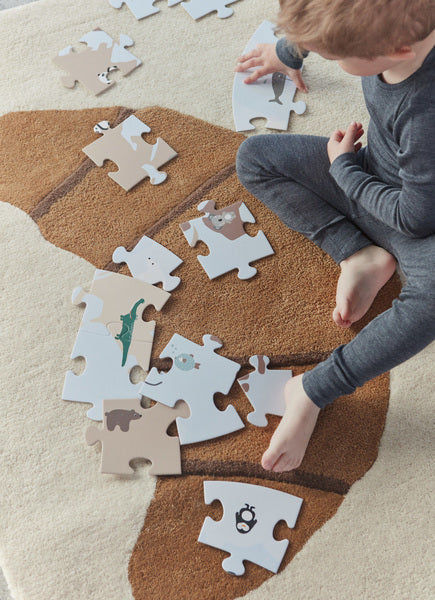 World Puzzle Multicolor