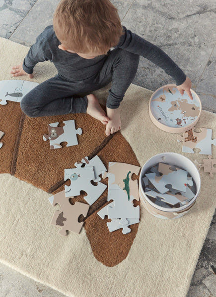 World Puzzle Multicolor