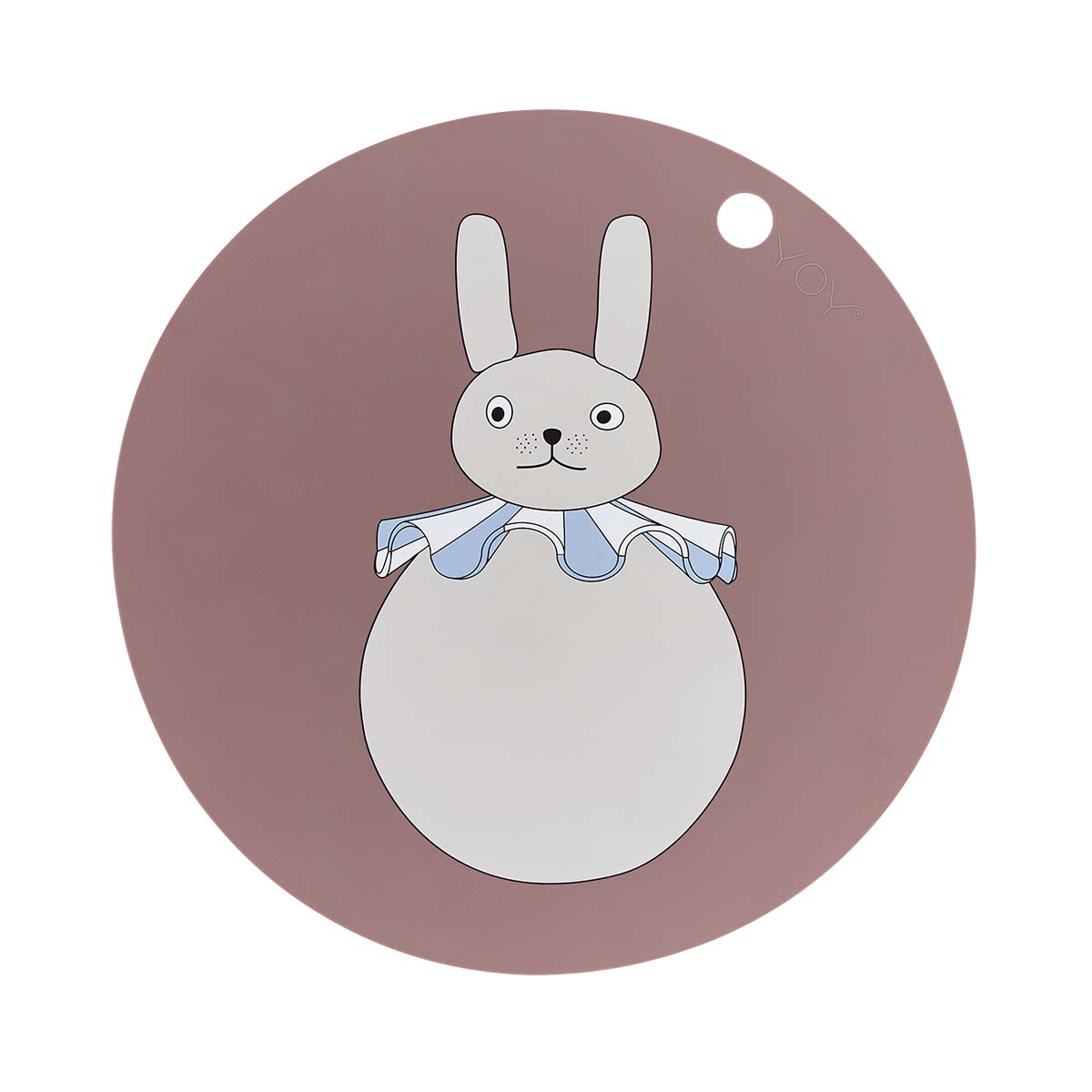 Rabbit Pompom Placemat Silicone Multicolor
