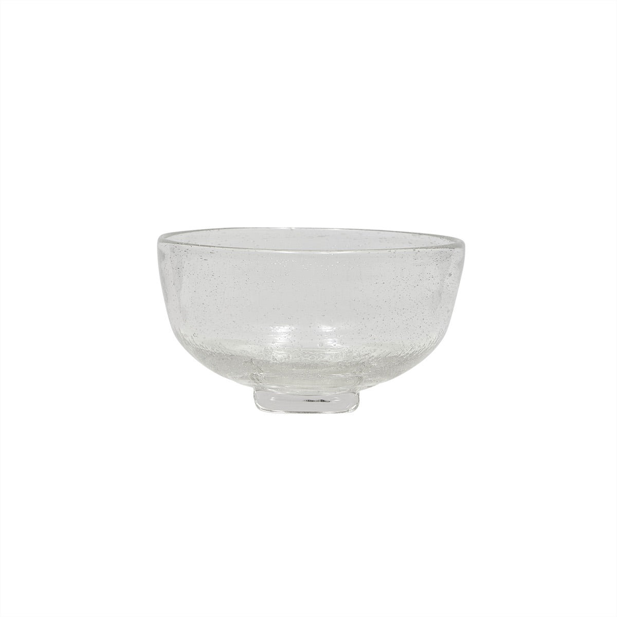 Kuki bowl glass transparent small