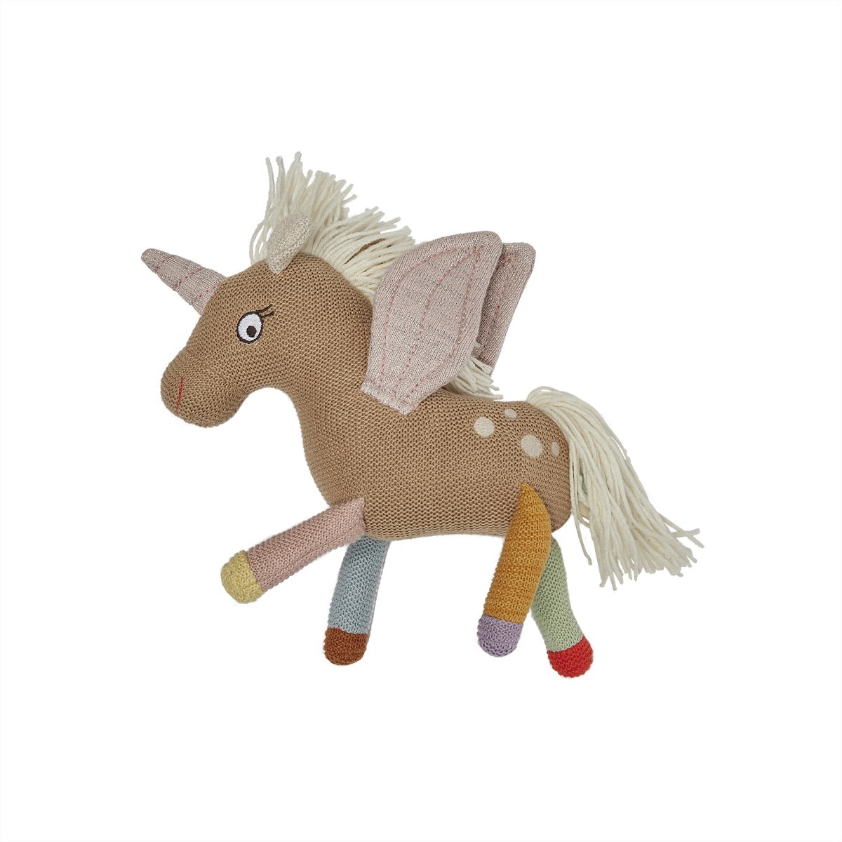 Unicorn plush toy Cotton Multicolored