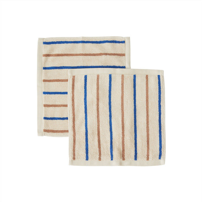 2x Raita Washcloth Organic Cotton Multicolored